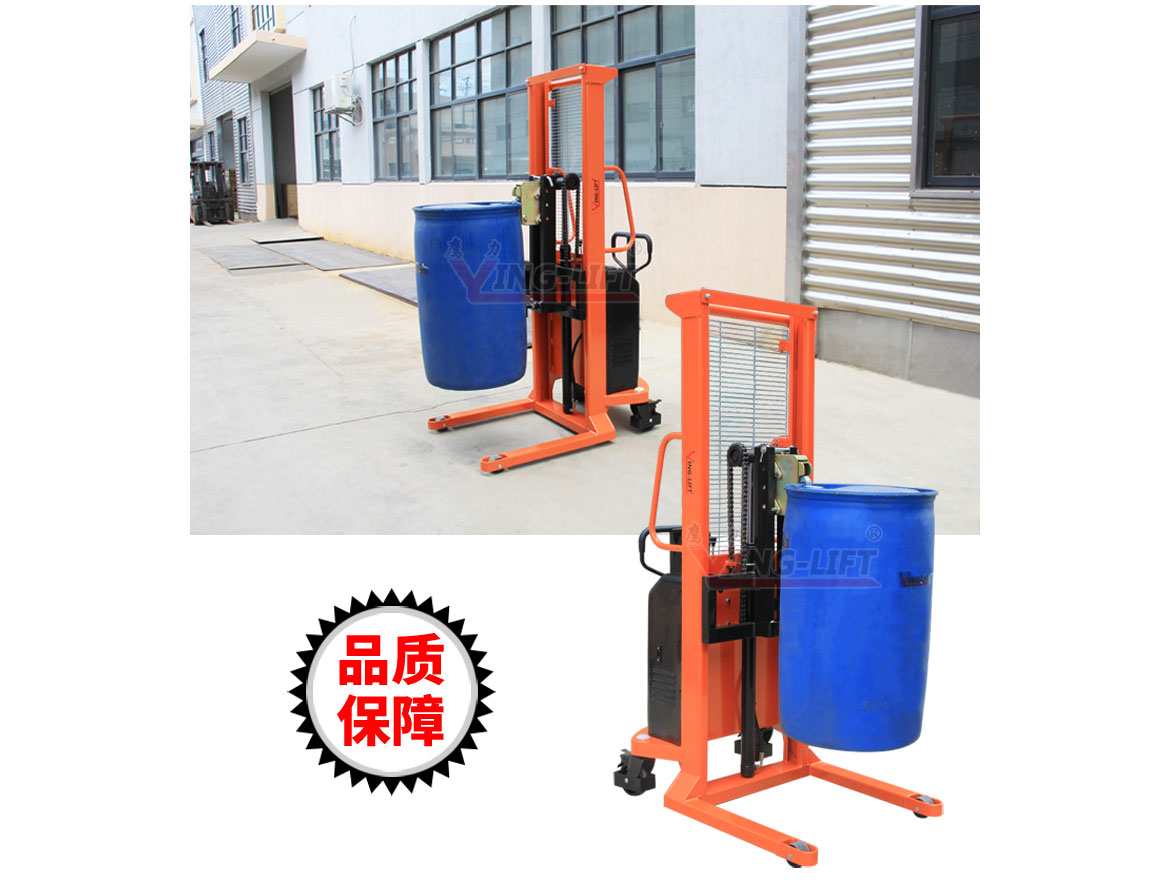半電動(dòng)油桶堆高車(chē)